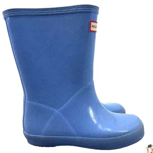 Hunter Rain Boots Youth Blue First Classic Starcloud Glitter Waterproof