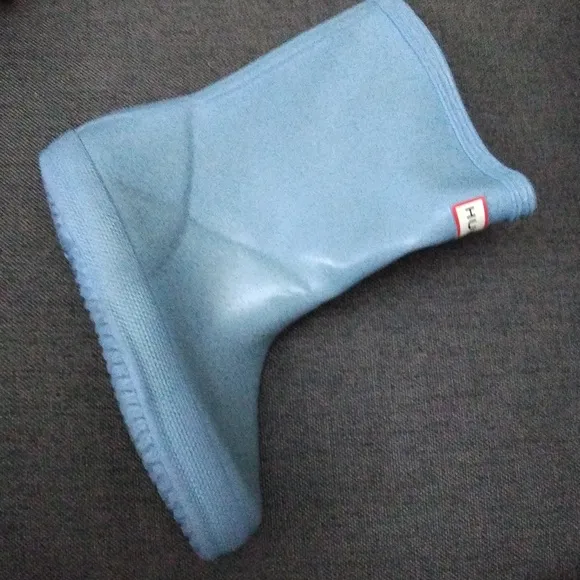 Hunter Rain Boots Youth Blue First Classic Starcloud Glitter Waterproof