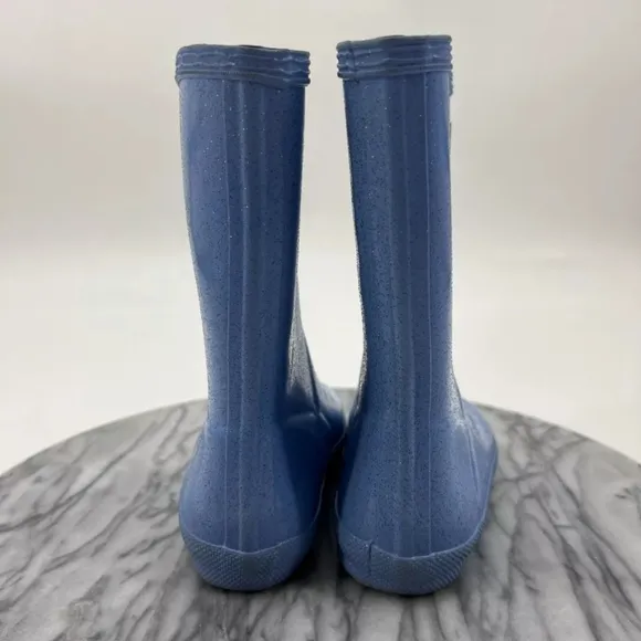 Hunter Rain Boots Youth Blue First Classic Starcloud Glitter Waterproof