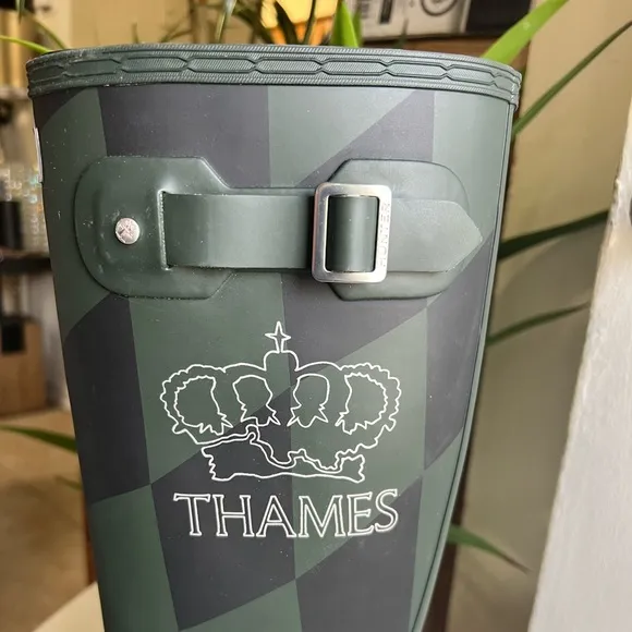 HUNTER Thames MMXX Green Edition Wellington Boots Size 11 NWOB