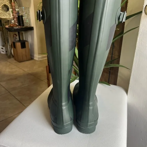 HUNTER Thames MMXX Green Edition Wellington Boots Size 11 NWOB