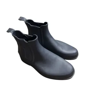 Hunter Women's Blue Chelsea Rain Boots Waterproof Ankle Pull On size 10