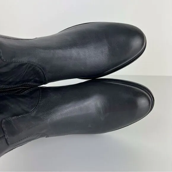 Hunter Darby Gunmetal Grey Leather Boots