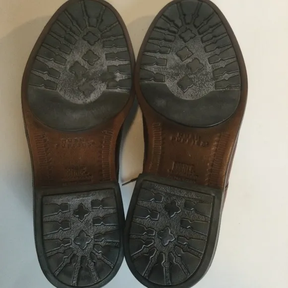 Hush Puppies Made in Italy Classic Brown Leather Men's Dress Casual Shoes 12M