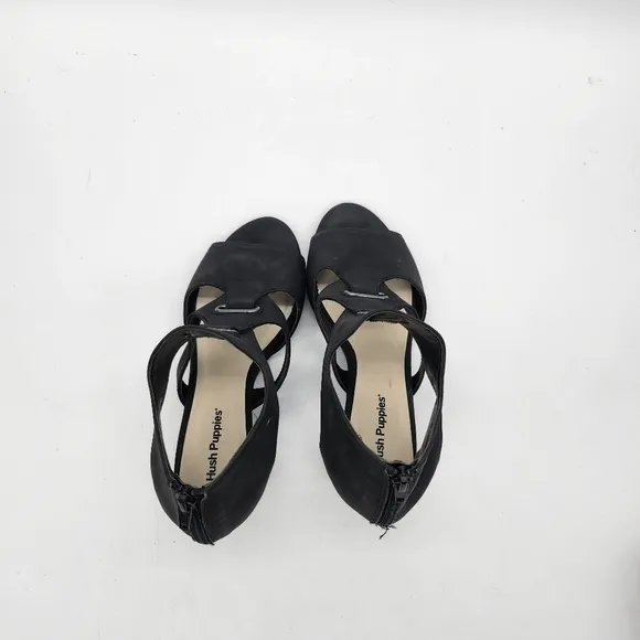 Hush Puppies Womens Russo Slip On Heeled Sandal Shoes Size 7M