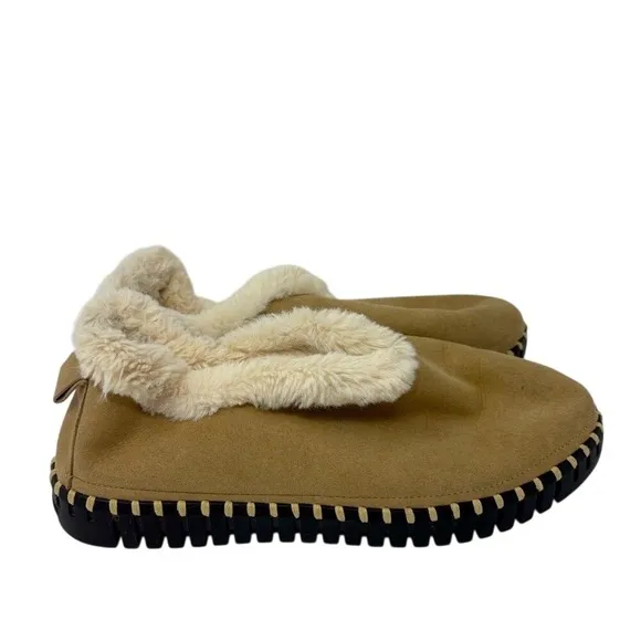 Ilse Jacobsen 9‎ Tulip 3150 Textile Women's Slip On Shoes Slippers Faux Fur Tan