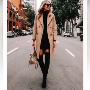 INC Black Flat Pull On Over The Knee Boots