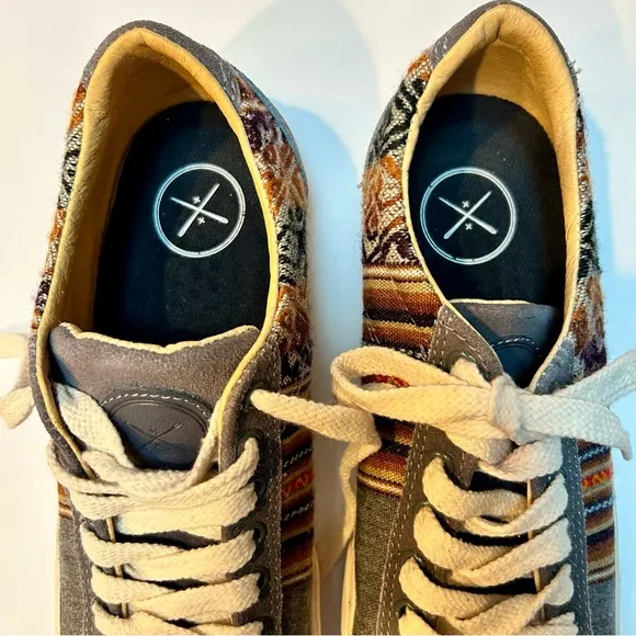 Inkkas Cusco Indian Blanket Casual Skate or Deck Shoes Women’s Size 8 Mens 6