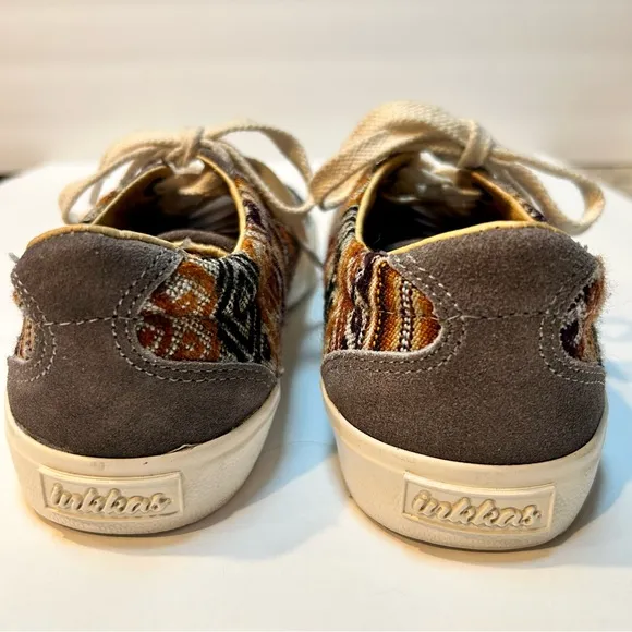 Inkkas Cusco Indian Blanket Casual Skate or Deck Shoes Women’s Size 8 Mens 6