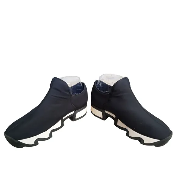 iRi WES I Sneaker Womens Black 38 Outline Low Top Neoprene Made In Italy Shoes