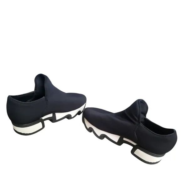 iRi WES I Sneaker Womens Black 38 Outline Low Top Neoprene Made In Italy Shoes