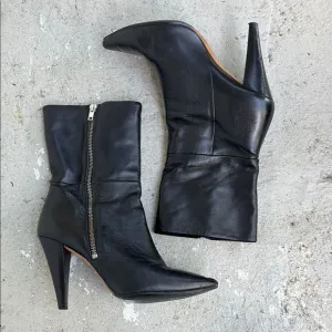 IRO Black Leather Women's Boots
