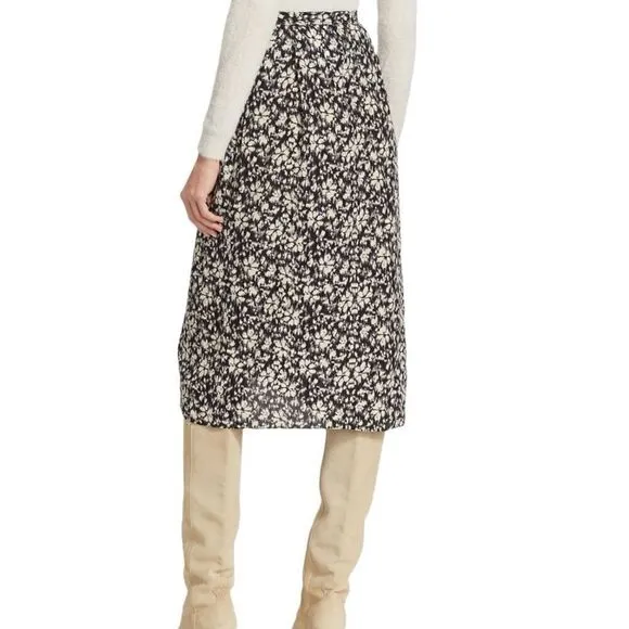 Isabel Marant City Flou Eolia Floral Knee Length Skirt Size 2 (34)