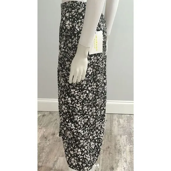 Isabel Marant City Flou Eolia Floral Knee Length Skirt Size 2 (34)