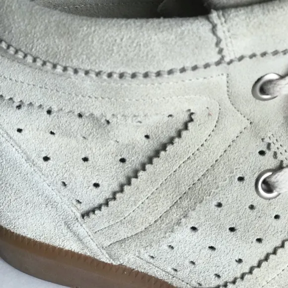 ISABEL MARANT, WEDGE SUEDE SNEAKERS.