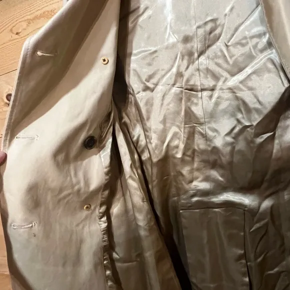 J Crew Collection Trench Coat Khaki Tan Double Breasted Belted Women's Size 0