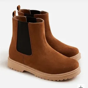 J. Crew Crewcuts Girls' lug-sole boots brown BJ532 5 K5 37
