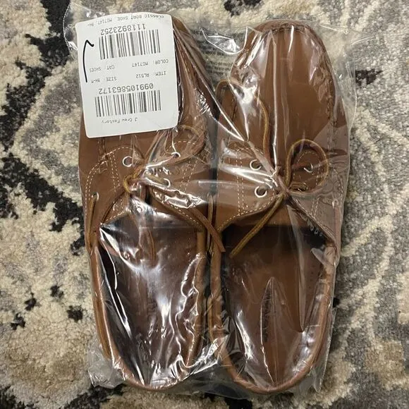 J. Crew Factory Classic leather boat shoes Item AL512*