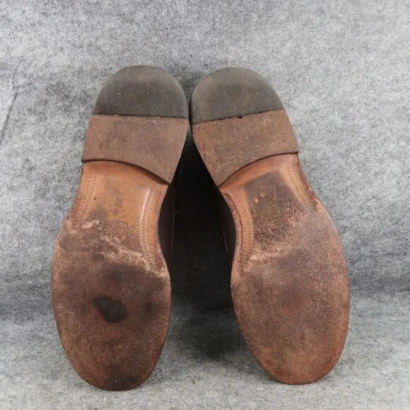 J Crew Shoes Mens 9 Penny Loafer Leather Slip On Classic Lifestyle Moc Toe Brown