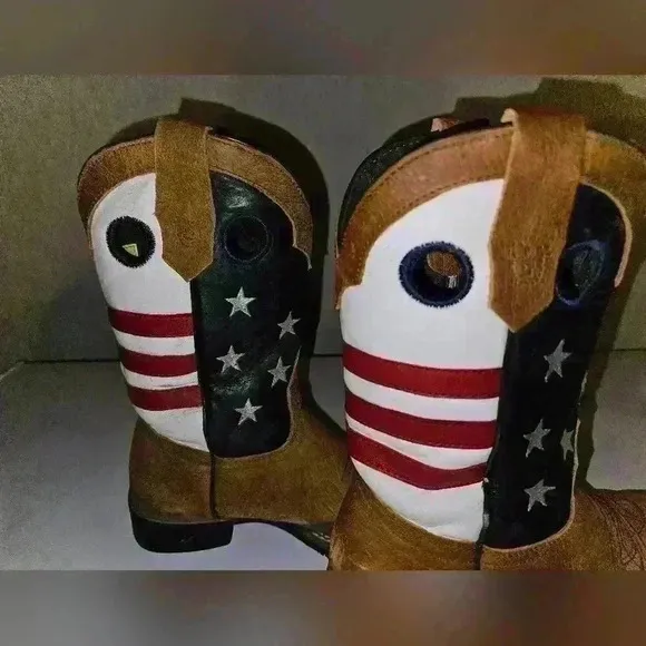 J.B. Dillon Americana Leather Boots Youth size 2