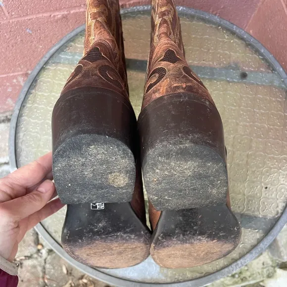 J.B. Dillon Western Goat Leather Cowboy Boots Size 11.5 D