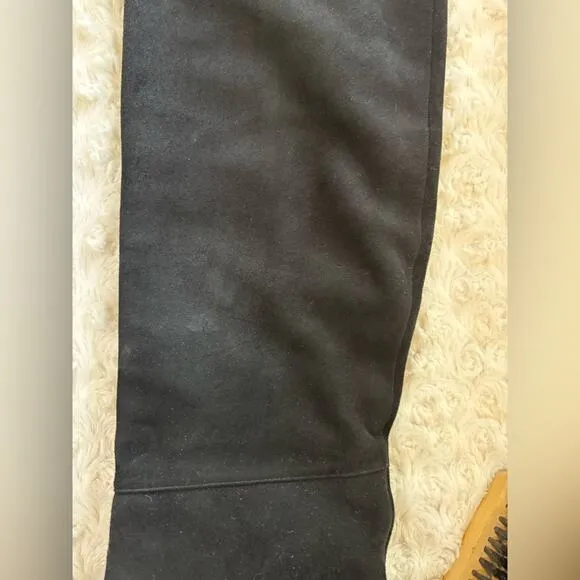 Jean-Michel Cazabat Paris Black Suede Over the Knee Heeled Boots 38.5 8