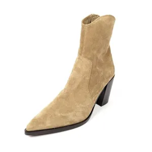 Jeffrey Campbell Jolena Natural Suede Western Point Toe Boots Size 10