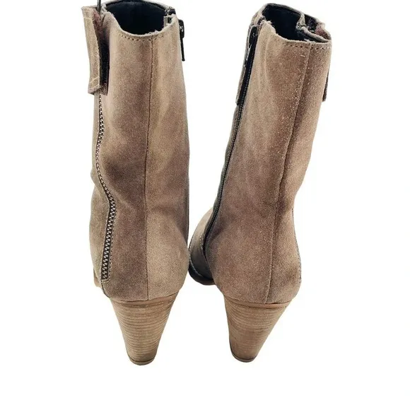 Jeffrey Campbell Zipper Calf Suede Two Toned Boots Size US 8.5