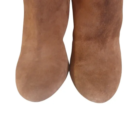 Jessica Simpson Brown Suede Knee High Boots Vernica Tall Heeled Boots sz 9 B