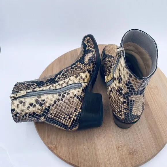 Jimmy Choo Ankle Boots Womens 6 36 Tan Crocodile Leather Booties