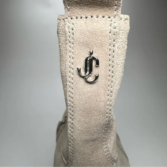 Jimmy Choo - Kaia K-Jessie Ankle Boots Beige Suede  Size 38 or U.S. 8 New…