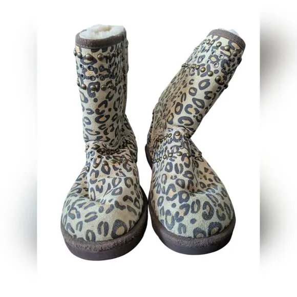 Jimmy Choo Tan and Brown Ankle Boots with Plush Lining and Soft Texture