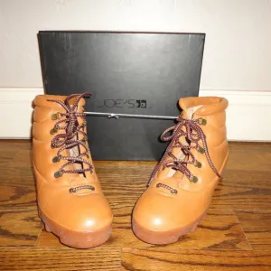 JOE'S Jeans Women's &quot;Averey&quot; Camel Brown Ankle Boots Size 10