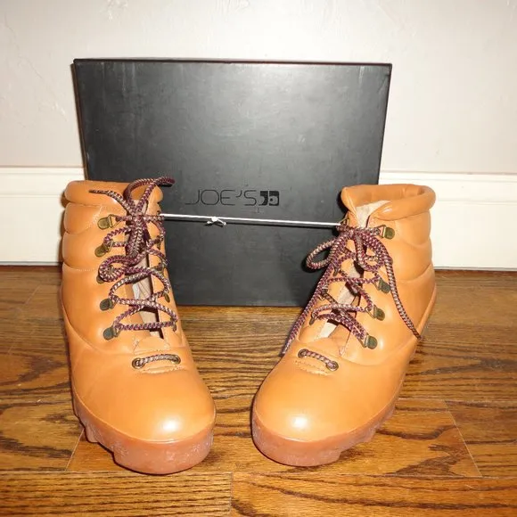 JOE'S Jeans Women's &quot;Averey&quot; Camel Brown Ankle Boots Size 10