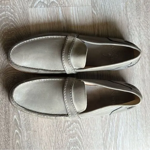 Joe Who Shoes Loafer Venus 3 Tampnato Leather Handmade Portugal Gray 41  US 8.5