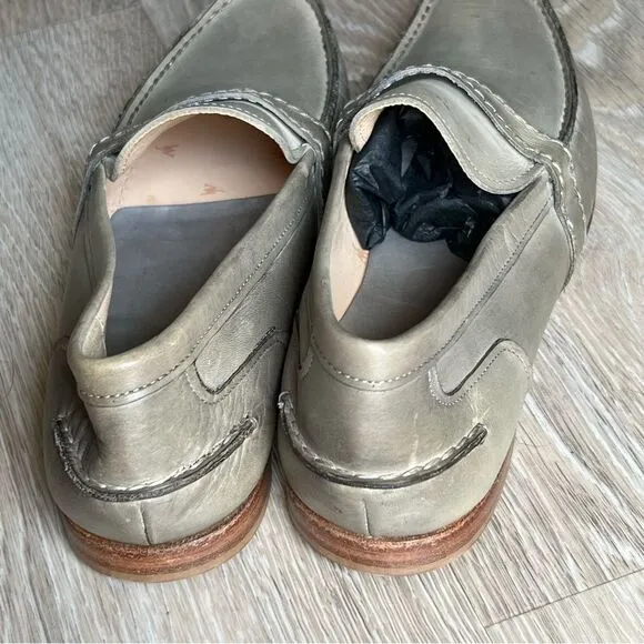 Joe Who Shoes Loafer Venus 3 Tampnato Leather Handmade Portugal Gray 41  US 8.5