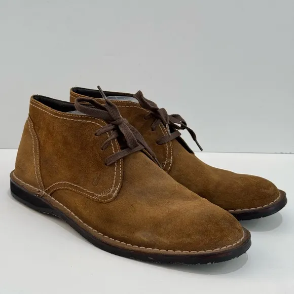 John Vartaros Men’s Brown Suede Chukka Boots -9.5