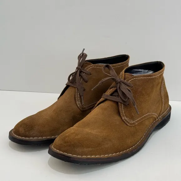 John Vartaros Men’s Brown Suede Chukka Boots -9.5