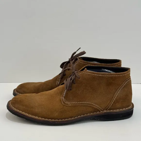 John Vartaros Men’s Brown Suede Chukka Boots -9.5