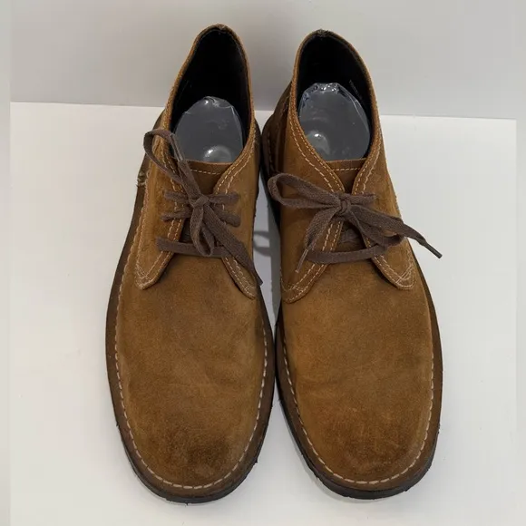 John Vartaros Men’s Brown Suede Chukka Boots -9.5