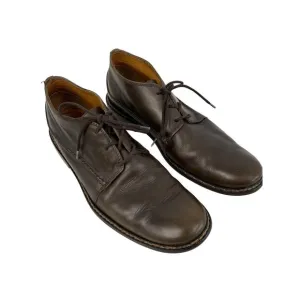 John Varvatos Mens Brown Leather Lace-Up Shoes Size 11 Handmade Italy VTG 8768