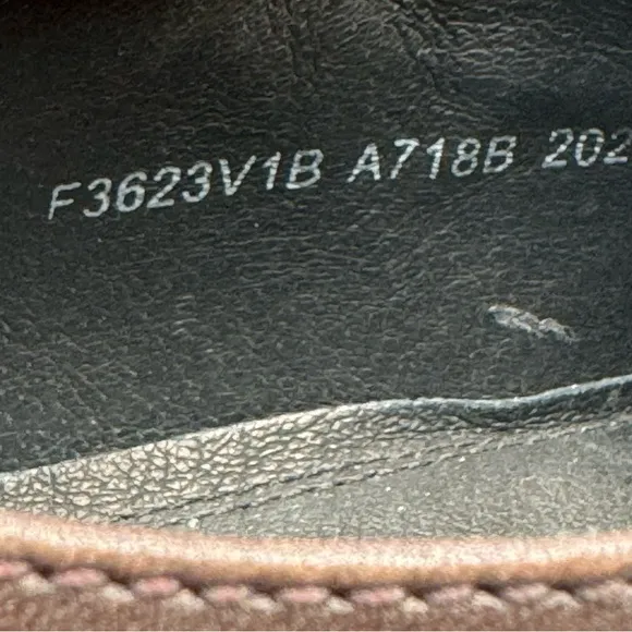 JOHN VARVATOS NYC Cut Espresso Leather Slip-On Derby Shoe Size 10M‎