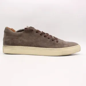 John Varvatos Reed 315 Men's 11.5 Brown Gray Waxed Suede Leather Sneakers