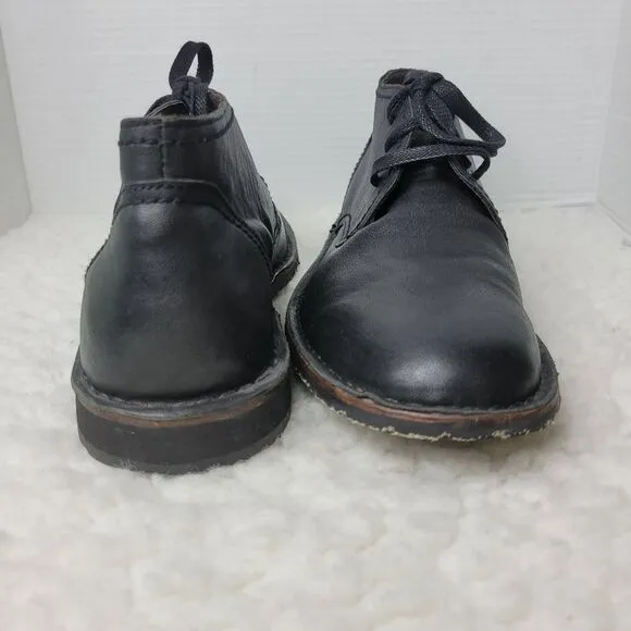 John Varvatos Hipster Men's Boots Size 11.5 Chukka Black Soft Leather