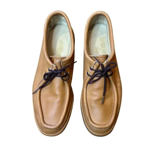 Johnson &amp; Murphy After Hours Brown Soft Leather Wallabee Shoes Size 9 W