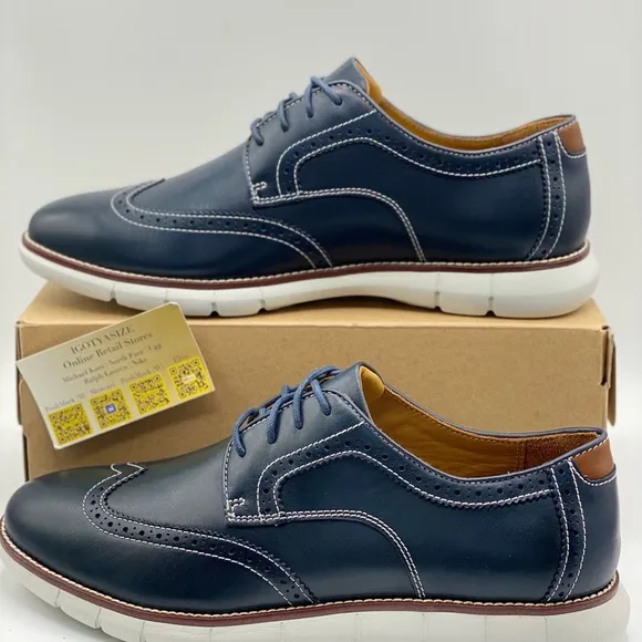 JOHNSON &amp; MURPHY HOLDEN LEATHER WINGTIP OXFORD