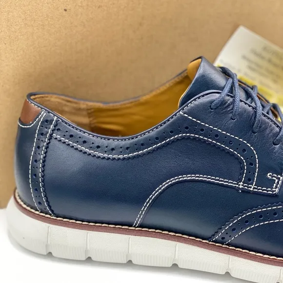 JOHNSON &amp; MURPHY HOLDEN LEATHER WINGTIP OXFORD
