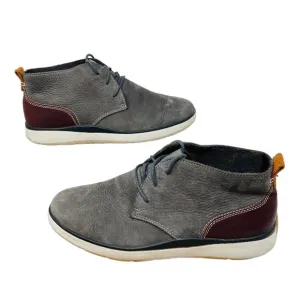 Johnson &amp; Murphy Mens Boots Farley 25-2757 Nubuck Leather Chukka‎ Gray Size 11M