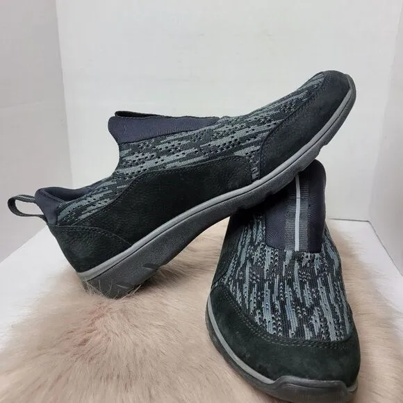 Johnston &amp; Murphy Black Fabric Slip Ons 253215 Mens Shoes Size 11