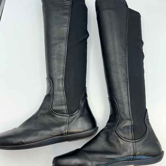 Johnston &amp; Murphy  Black Leather Riding Boots size 9